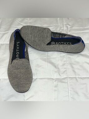Rothy’s The Loafer Grey Blue Shoes Casual Slip On Flats Womens Size 9